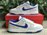 Authentic Nike Dunk Low White/Game Royal/Sail
