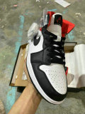 Authentic Air Jordan 1 Mid GS Black/Gym Red-Sail