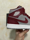 Authentic Air Jordan 1 Mid GS “Team Red”