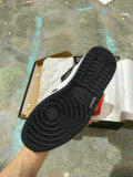 Authentic Air Jordan 1 Mid GS Black/Gym Red-Sail