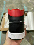 Authentic Air Jordan 1 Mid GS Black/Gym Red-Sail