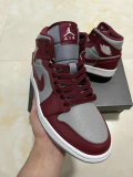 Authentic Air Jordan 1 Mid GS “Team Red”