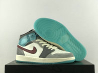 Authentic Air Jordan 1 Mid Sail/Team Red/Conconut Milk/Voile/Equpe Rouge