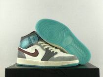 Authentic Air Jordan 1 Mid Sail/Team Red/Conconut Milk/Voile/Equpe Rouge