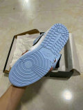 Authentic Air Jordan 1 Mid GS Light Blue/Black/White
