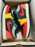 Authentic Air Jordan 1 Low GS “Black Multi”