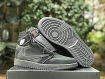 Authentic Travis Scott x Air Jordan 1 All Black Authentic Travis Scott x Air Jordan 1 All Black