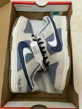 Authentic Nike Dunk Low Grey/Blue/White