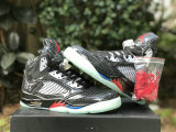 Authentic Air Jordan 5 Black/Clear