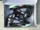 Authentic Air Jordan 5 Black/Clear