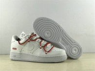 Authentic Supreme x Nike Air Force 1 Red/White