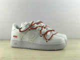 Authentic Supreme x Nike Air Force 1 Red/White