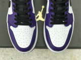 Authentic Air Jordan 1 Low Golf “Court Purple” GS