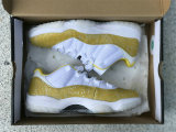 Authentic Air Jordan 11 Low Yellow Snakeskin