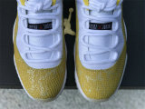 Authentic Air Jordan 11 Low Yellow Snakeskin