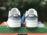 Authentic Nike Dunk Low Light Grey/Blue/White