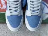 Authentic Nike Dunk Low Light Grey/Blue/White