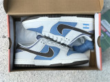 Authentic Nike Dunk Low Light Grey/Blue/White