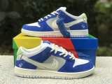 Authentic Fly Streetwear x Nike SB Dunk Low Game Royal/Sail-Grey Fog