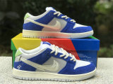 Authentic Fly Streetwear x Nike SB Dunk Low Game Royal/Sail-Grey Fog