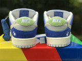 Authentic Fly Streetwear x Nike SB Dunk Low Game Royal/Sail-Grey Fog