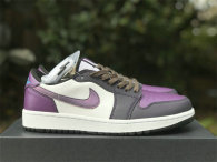 Authentic Air Jordan 1 Low Golf NRG “Purple Smoke” GS