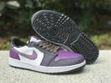 Authentic Air Jordan 1 Low Golf NRG “Purple Smoke” GS