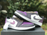 Authentic Air Jordan 1 Low Golf NRG “Purple Smoke” GS