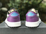 Authentic Air Jordan 1 Low Golf NRG “Purple Smoke” GS
