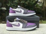 Authentic Air Jordan 1 Low Golf NRG “Purple Smoke” GS