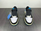 Authentic Air Jordan 1 Low Royal Blue/Gold/White