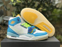 Authentic Jordan Legacy 312 GS White/Blue/Blanc