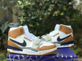 Authentic Jordan Legacy 312 GS White/Purple/Brown