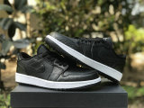 Authentic Air Jordan 1 Low Golf “Black Croc”