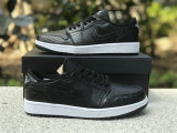 Authentic Air Jordan 1 Low Golf “Black Croc”