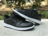 Authentic Air Jordan 1 Low Golf “Black Croc”