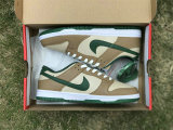 Authentic Nike Dunk Low Beige/Brown Green