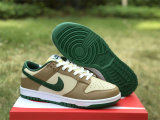 Authentic Nike Dunk Low Beige/Brown Green