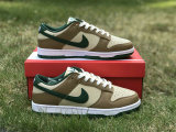 Authentic Nike Dunk Low Beige/Brown Green