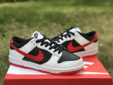Authentic Nike Dunk Low Black/Red/White