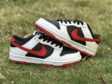 Authentic Nike Dunk Low Black/Red/White