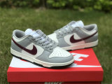 Authentic Nike Dunk Low Summit White/Rose Wood