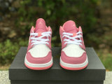 Authentic Air Jordan 1 Low Desert Berry/Coral Chalk-White