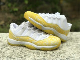 Authentic Air Jordan 11 Low WMNS “Yellow Snakeskin”