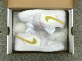 Authentic Air Jordan 1 Low Lemon Wash/White/Barely Grape(Women)