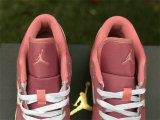 Authentic Air Jordan 1 Low Desert Berry/Coral Chalk-White