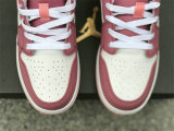 Authentic Air Jordan 1 Low Desert Berry/Coral Chalk-White