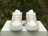 Authentic Air Jordan 1 Low Lemon Wash/White/Barely Grape(Women)