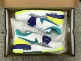 Authentic Jordan Legacy 312 Low GS White/Yellow/Green