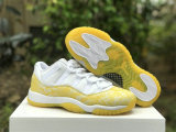 Authentic Air Jordan 11 Low WMNS “Yellow Snakeskin”